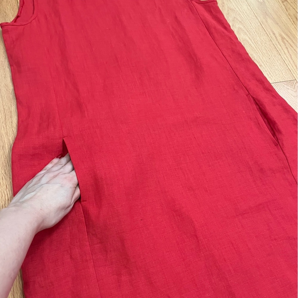 Le Tricot Perugia Linen Shift Dress - Picture 7 of 13